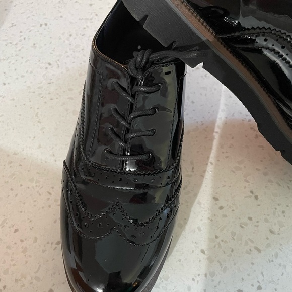 Women's Lace-Ups Derbys - patent Black Size 9 - Picture 4 of 5